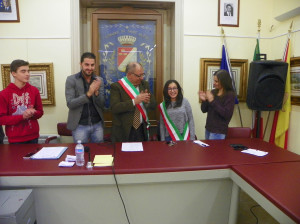 Acclamazione sindaco ragazzi 2014