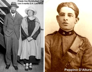 D.H. Lawrence, Frieda Richthofen e Peppino D'Allura