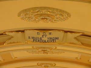 Particolare della volta restaurata