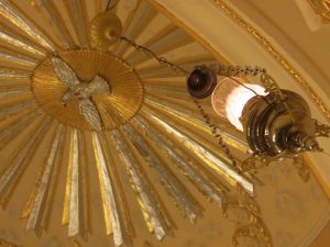 altro particolare della volta restaurata