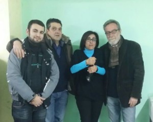 Da sinistra Alberto Cardillo, Pietro Aci, Rita Arcidiacono e Luciano Zuccarello