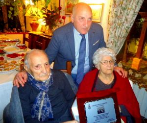 Orlando Furioso Cottone e la moglie con il sindaco di Motta Camastra Claudio Bartucciotto