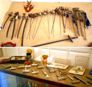 Le collezioni di sciabole, spade, fioretti e rasoi della Società Storica Catanese