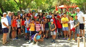 I bambini Sarhawi al Parco Botanico e Geologico delle Gole dell'Alcantara