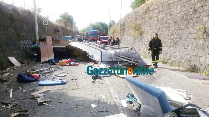 Terribile incidente a Miscarello si schianta un camper. Intervento dell’elisoccorso