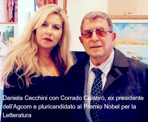 daniela-cecchini-con-corrado-calabro-ex-presidente-dellagcom-e-pluricandidato-al-premio-nobel-per-la-letteratura