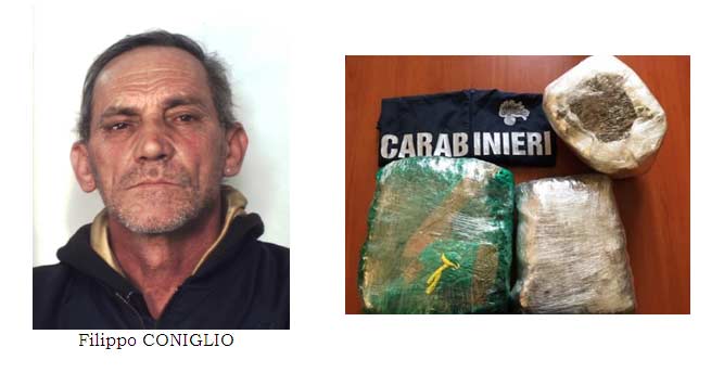 Nascondeva “solamente” 10 chili di marijuana in casa: arrestato 50enne. La droga avrebbe fruttato 100.000 euro
