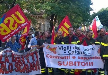 L&rsquo;Usb Vigili del fuoco chiede lo stato di emergenza per la Sicilia