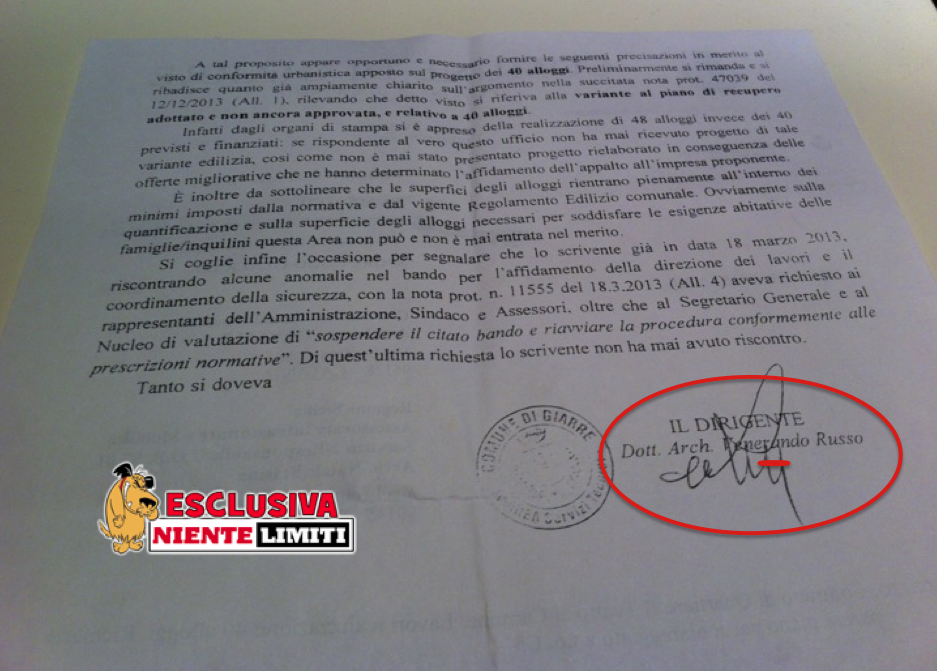 Giarre, Contratto di quartiere: il dirigente Venerando Russo denuncia gravi illegalità e attacca la Leonardi