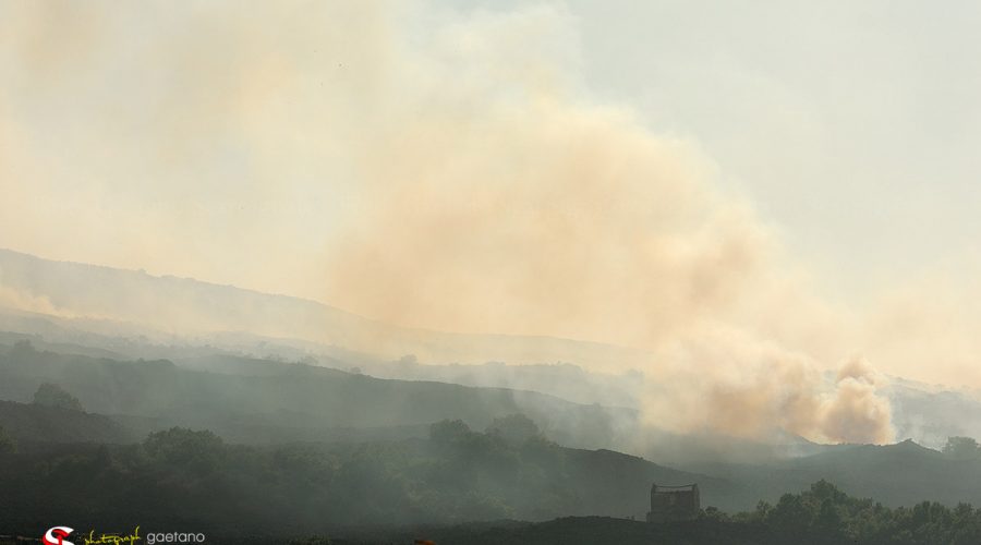 Calatabiano, incendio in un canneto di contrada Pianotta