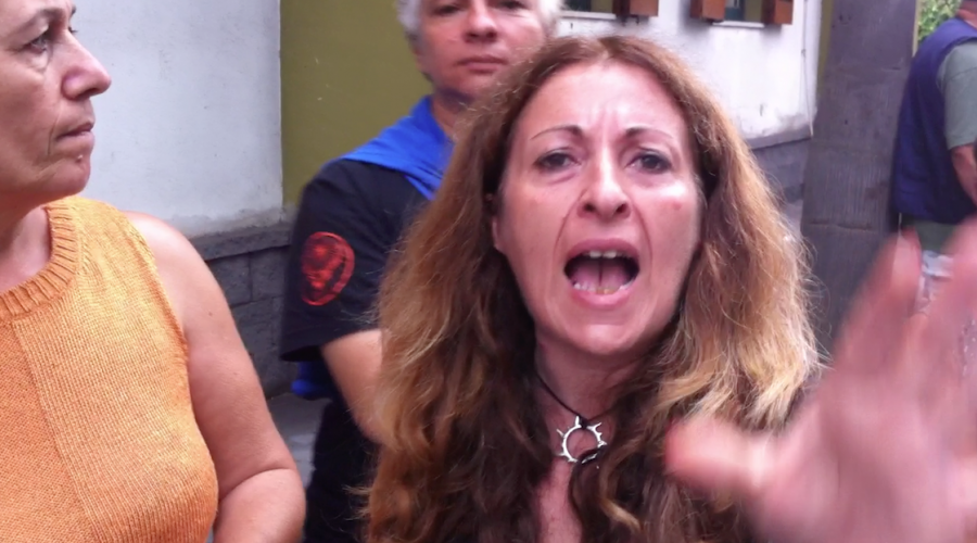 Giarre, la protesta dei lavoratori stagionali forestali: vogliamo lo stipendio VIDEO