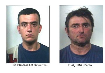 Giarre, due arresti per furto
