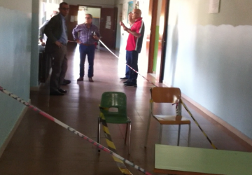 Danni maltempo Giarre. Ricognizione del sindaco nelle scuole VD