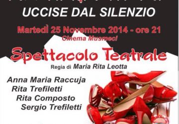 Riposto, &ldquo;Femminicidio: anno zero &ndash; Uccise dal silenzio&rdquo;