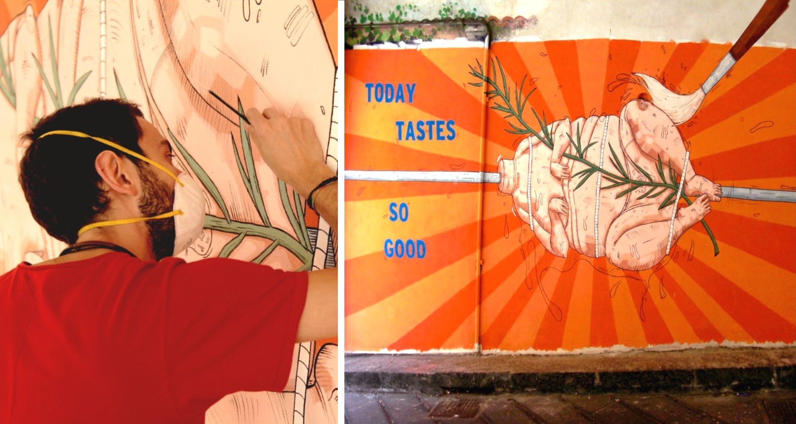 Giardini Naxos ed il murales dello scandalo: un messaggio contro il “cibo spazzatura”