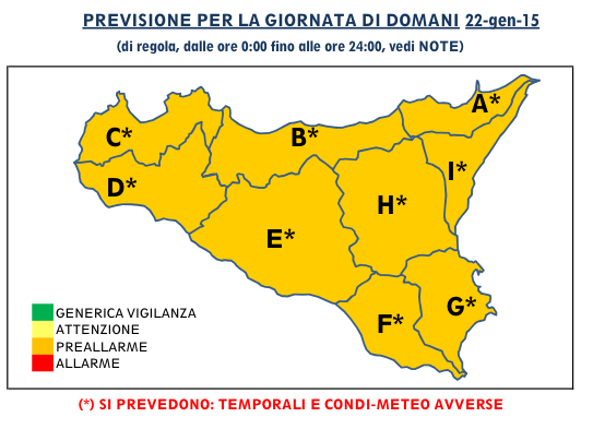 Allerta meteo in Sicilia: ciclone in arrivo