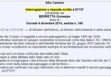 Ricongiungimento lungomare, il PD di Aci Castello favorevole