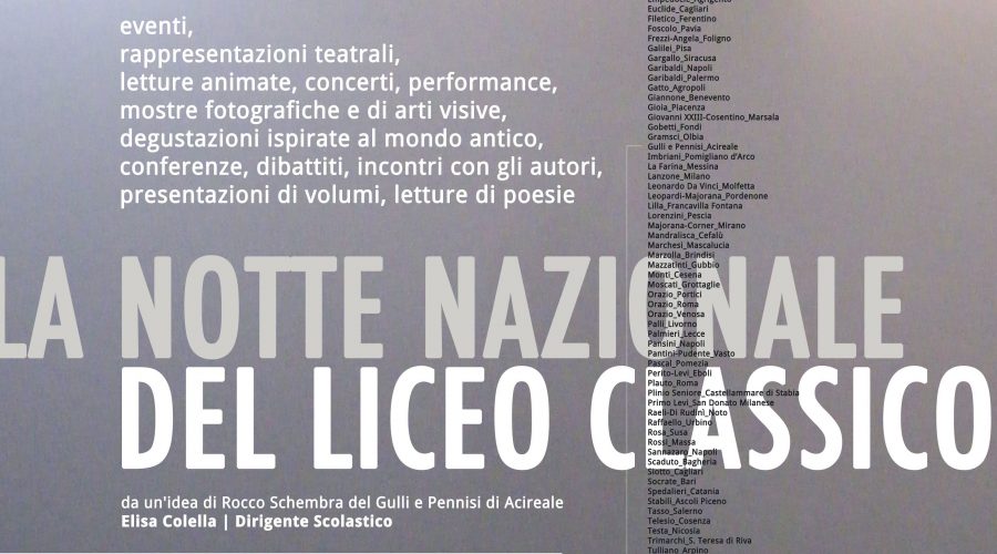 Acireale, domani “La notte nazionale del Liceo classico”