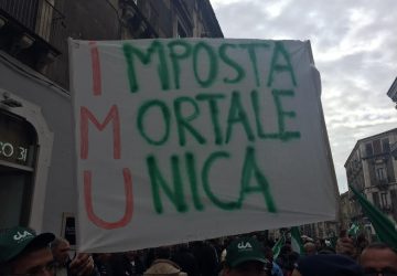 Catania: contro l&rsquo;Imu agricola partecipata manifestazione di protesta