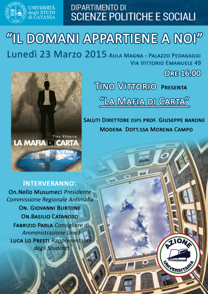 Università Catania, oggi conferenza “Il Domani appartiene a noi”