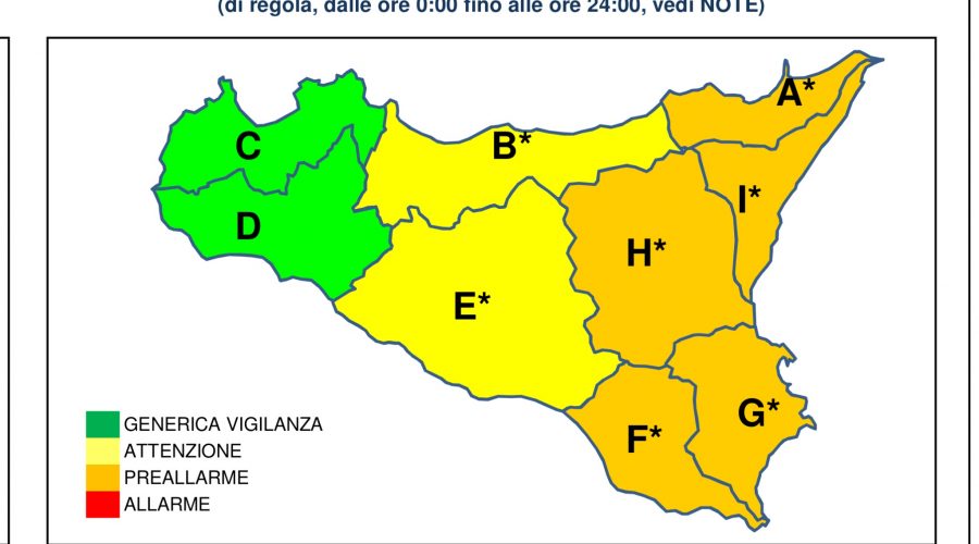 Meteo, previste condizioni avverse sul territorio jonico etneo anche per domani