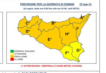 Meteo, previsto maltempo sino a domani