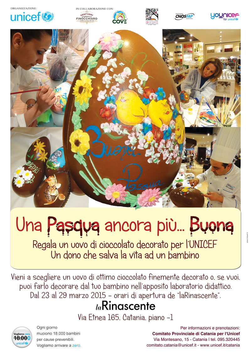 A Catania Unicef organizza “Una Pasqua ancora più… Buona”
