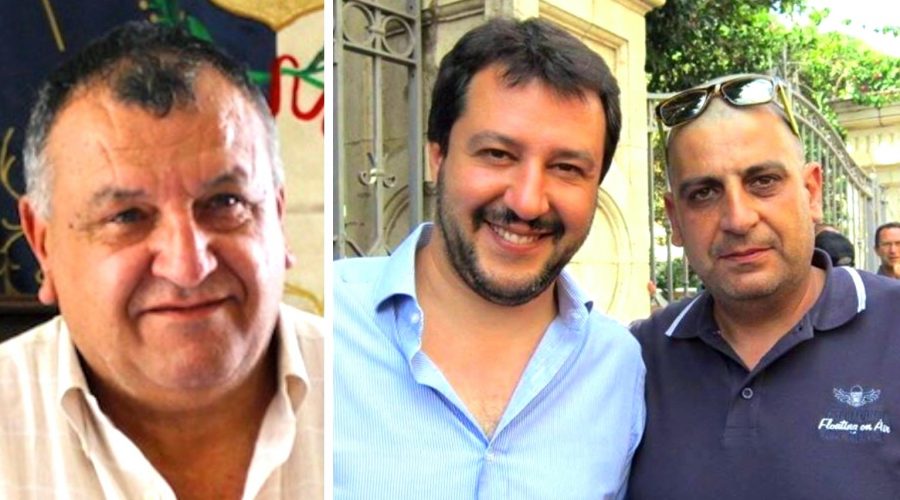 Nello Lo Turco, Matteo Salvini e Massimo Adonia