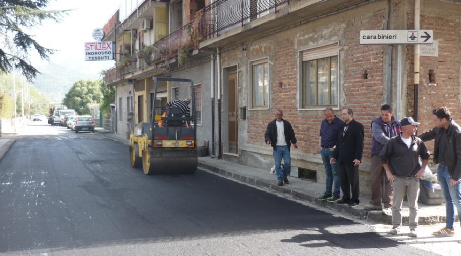 Calatabiano, conclusi i lavori di via Trifilò