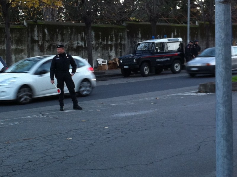 Giarre, non si ferma all’alt dei Cc, dando vita ad un inseguimento: bloccato e arrestato