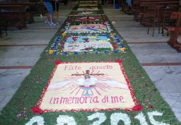 Macchia di Giarre: infiorata per il Corpus Domini