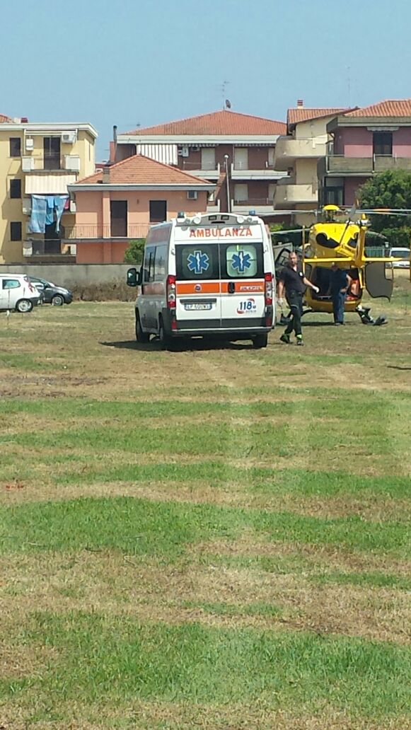 Mascali: grave incidente. Interviene elisoccorso
