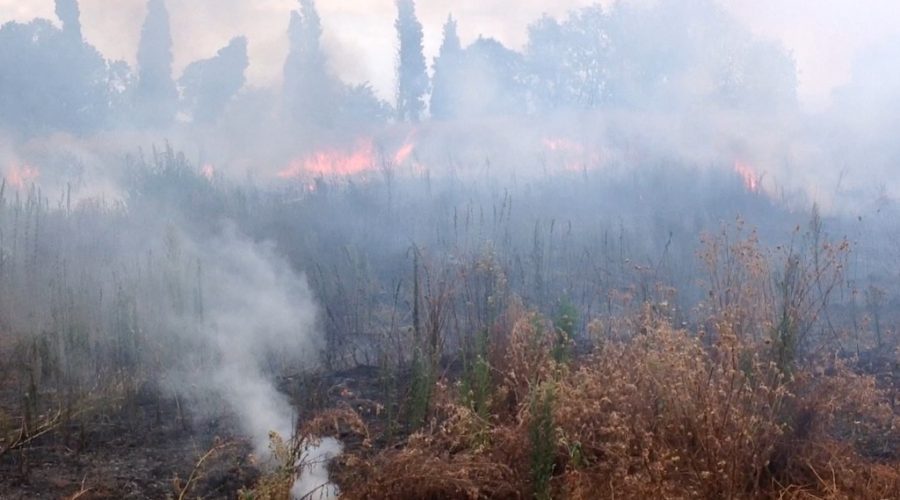 Crolla, a causa di un incendio, un tratto di acquedotto tra Presa e Linguaglossa