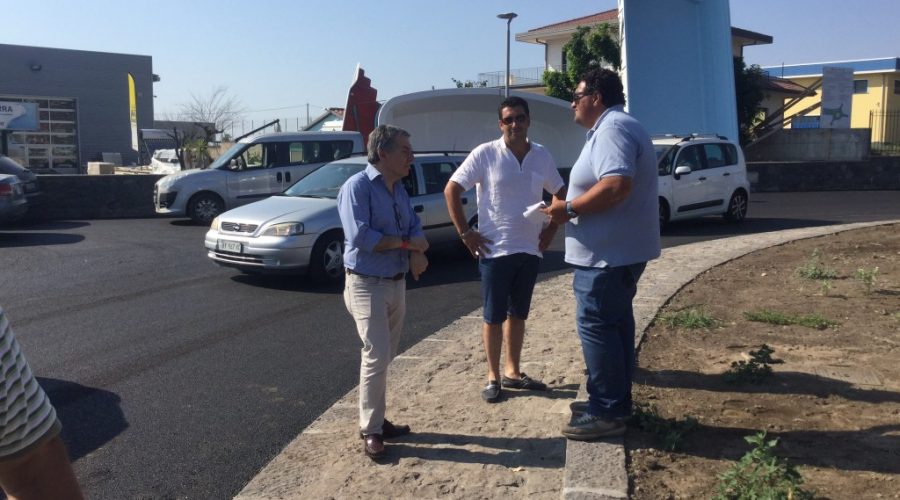 Giarre, aperta al traffico rotatoria Trepunti