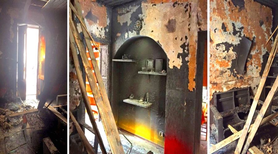 Francavilla di Sicilia, incendio associazione Penelope