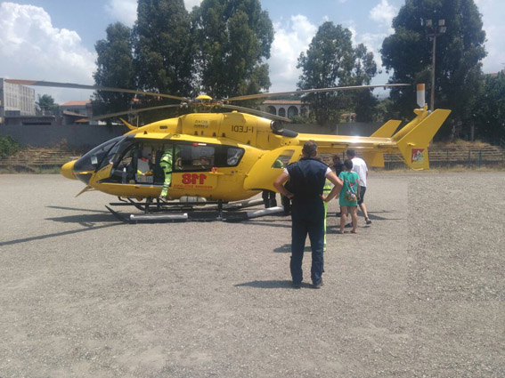 Incidente via Spiaggia, sta bene la bimba di 8 anni