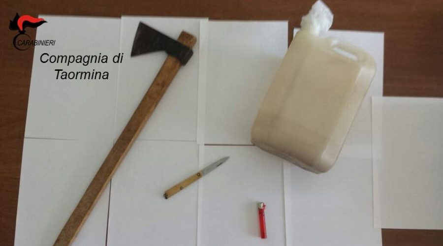 Taormina: litiga e tenta di dare fuoco a distributore di benzina. Arrestato