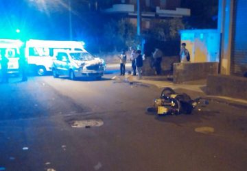 Giarre: scontro tra auto e scooter in via Luigi Orlando