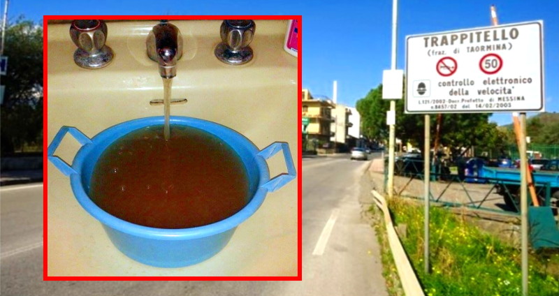 Trappitello: acqua sporca dai rubinetti