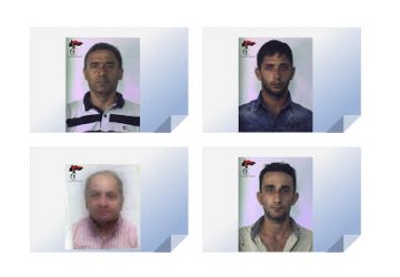 Arrestati 4 catanesi: rapinano una banca a Santa Teresa di Riva