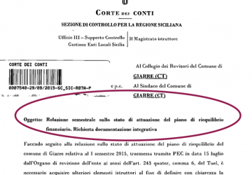 Ecco l’antipasto del dissesto. La Corte dei conti scrive due pesanti note