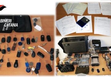 Catania: scoperta centrale dei furti d&rsquo;auto. Recuperata auto pronta per essere riciclata