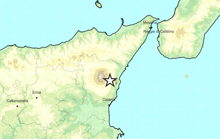 Etna: nella notte due scosse di terremoto