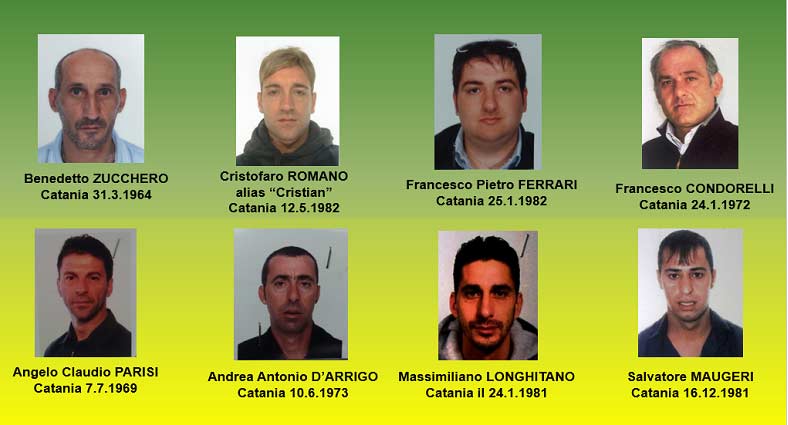 Catania: blitz antimafia. Decapitato il gruppo della “Stazione” NOMI FOTO VIDEO