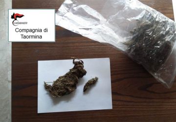 Taormina: arrestati un 38enne di Adrano ed un 23enne di Giarre. Beccati con oltre 800 grammi di marijuana