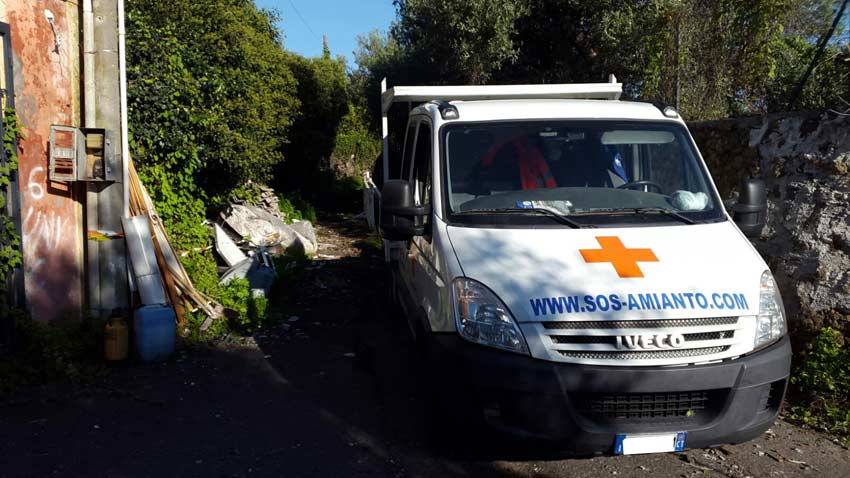 Acireale, rimossa la discarica di amianto in via Cervo
