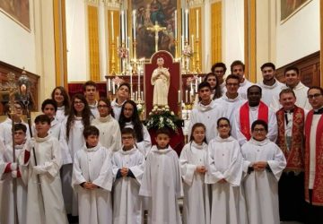 Macchia: i ministranti portano in auge San Tarcisio