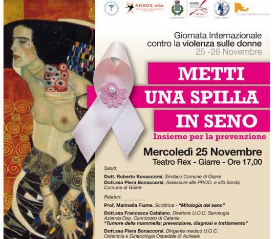 Giarre: gli appuntamenti per la giornata contro la violenza sulle donne VD
