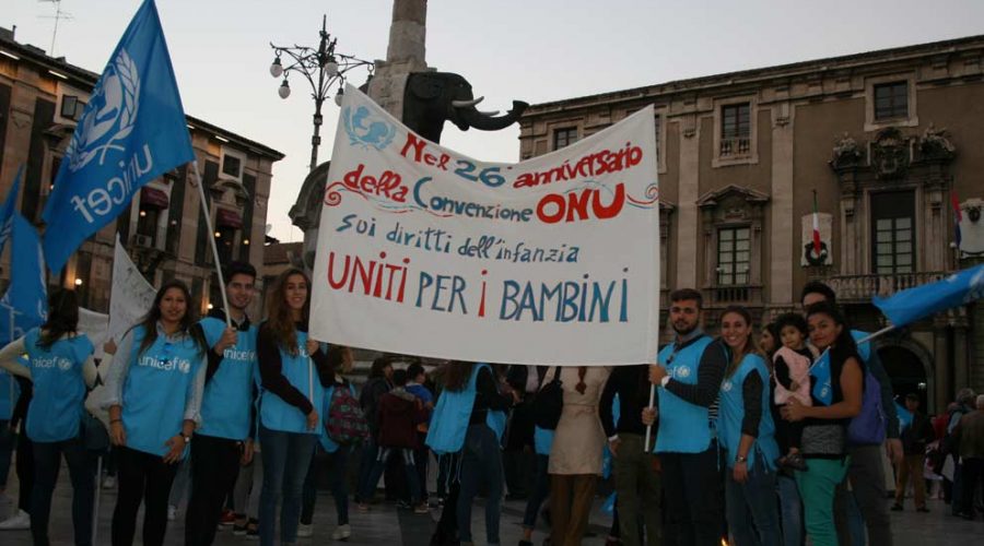 Catania, successo per il flash mob del Comitato provinciale Unicef