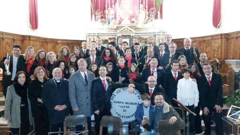 Calatabiano:  successo per il concerto del corpo bandistico “V. Bellini”
